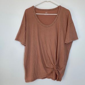 Aerie Short Sleeve Loose Fitting Tee - Tie Optional